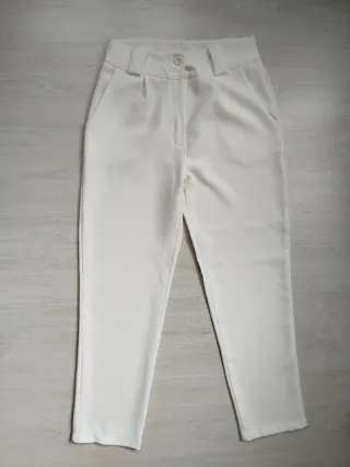 Pantalón de vestir blanco