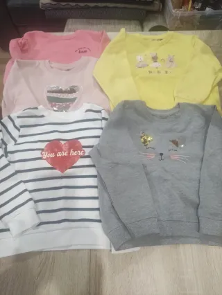 Sudaderas niña diferentes colores