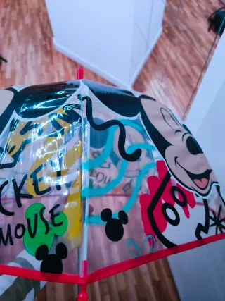 Paraguas Disney Mickey Mouse Multicolor, sin usar