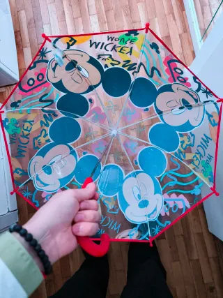 Paraguas Disney Mickey Mouse Multicolor, sin usar