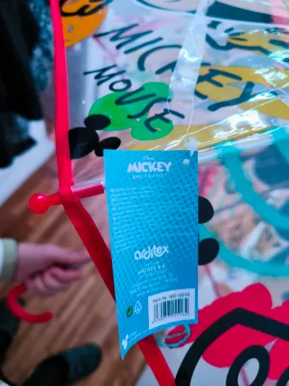 Paraguas Disney Mickey Mouse Multicolor, sin usar