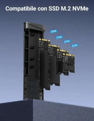 Carcasa SSD NVMe UGREEN Aluminio 10Gbps