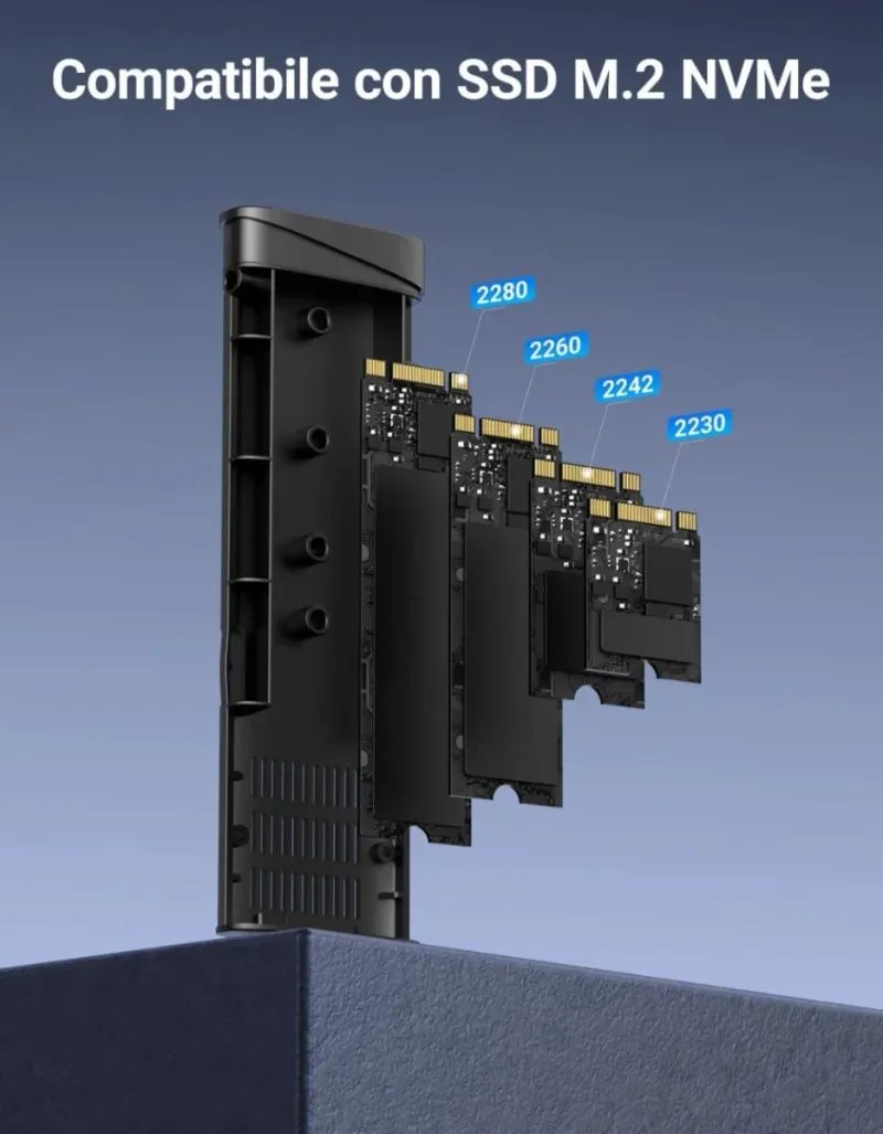 Carcasa SSD NVMe UGREEN Aluminio 10Gbps afbeelding 4