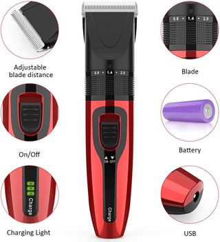 Tagliacapelli per Cani e Gatti Senza Fili USB NUOVO