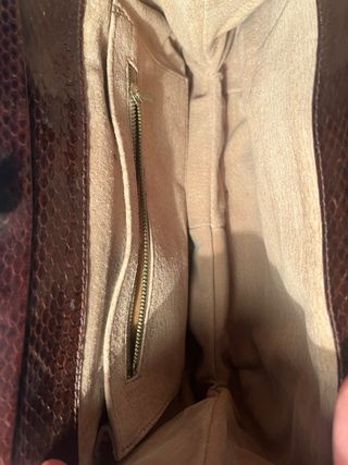 Bolsa autêntica pele de cobra vintage
