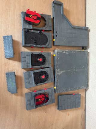 Playmobil Castillo Dragón - Bases y Paredes