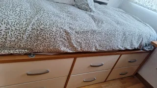 Cama nido gran capacidad madera y metal