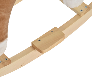 Caballo balancín de peluche HOMCOM con música