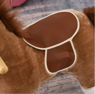 Caballo balancín de peluche HOMCOM con música