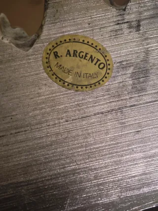 Raro porta lettere/carte placcato argento