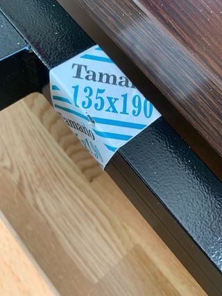 cama y somier 135 con cabecero