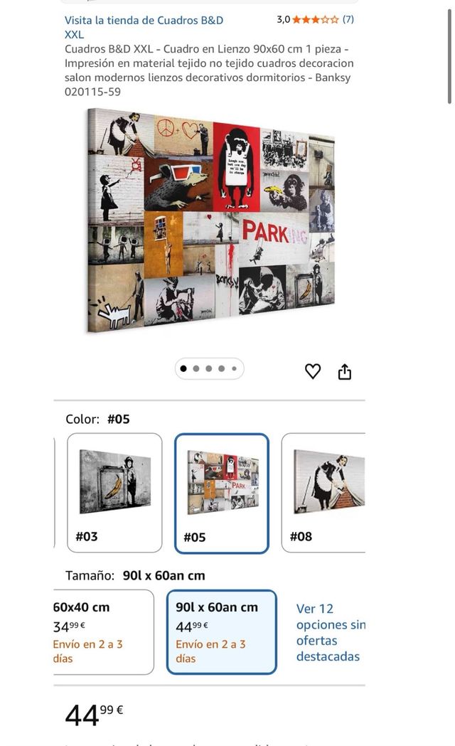 Lienzo Banksy Collage