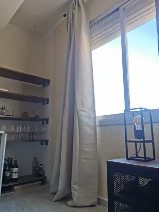 Cortinas opacas Ikea beige