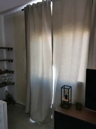 Cortinas opacas Ikea beige