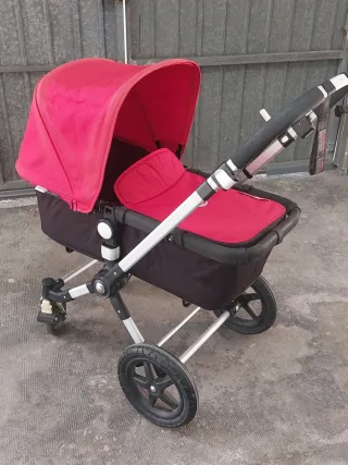 Bugaboo Cameleon 3 Rojo con saco de silla invierno