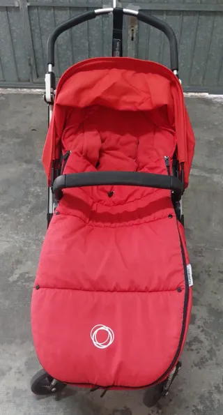 Bugaboo Cameleon 3 Rojo con saco de silla invierno