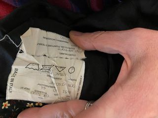 Gonna vintage floreale nera