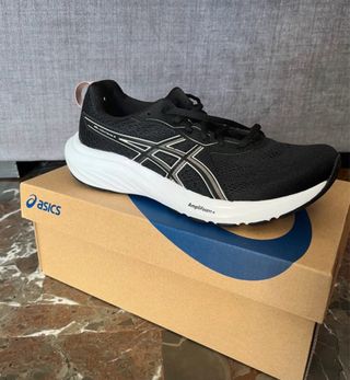 Zapatillas Asics Mujer Talla 40 Negras Rosas