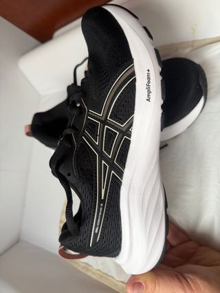 Zapatillas Asics Mujer Talla 40 Negras Rosas