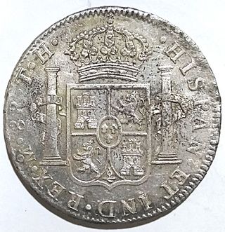 8 Reales Carlos IIII 1808 Plata