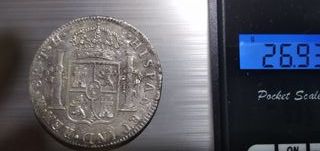8 Reales Carlos IIII 1808 Plata