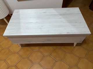 Mesa de centro elevable madera