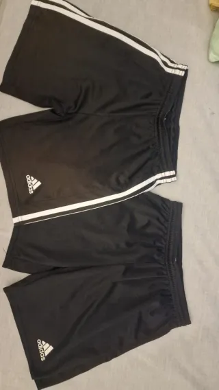 2 Pantalones Cortos Adidas Negros 11-12 años