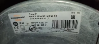 Enrollacables Brennenstuhl 50m Acero