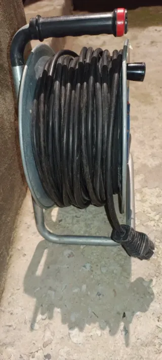 Enrollacables Brennenstuhl 50m Acero