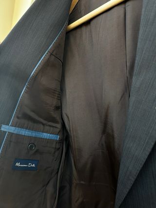 Traje Massimo Dutti Gris oscuro Hombre