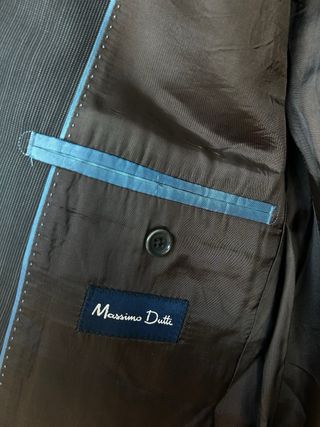 Traje Massimo Dutti Gris oscuro Hombre