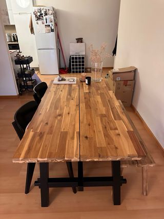 Conjunto mesa de comedor IKEA madera moderno