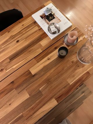 Conjunto mesa de comedor IKEA madera moderno