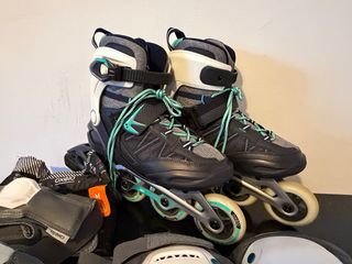 Patines Oxelo Talla 39 + Protecciones