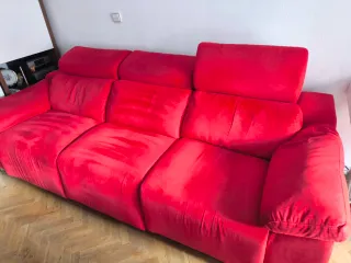 Sofá 3 plazas relax eléctrico cabezales