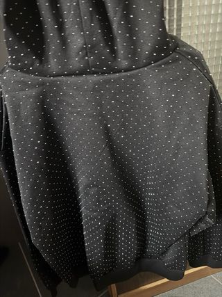 Felpa nera con strass