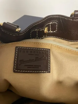 Borsa a secchiello The Bridge beige/marrone