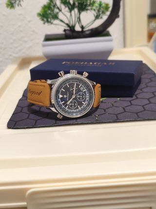Reloj Poedagar Hombre Azul y Plateado