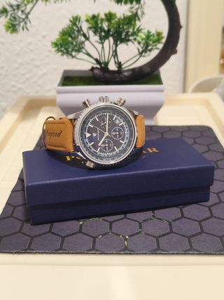 Reloj Poedagar Hombre Azul y Plateado