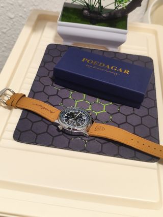 Reloj Poedagar Hombre Azul y Plateado
