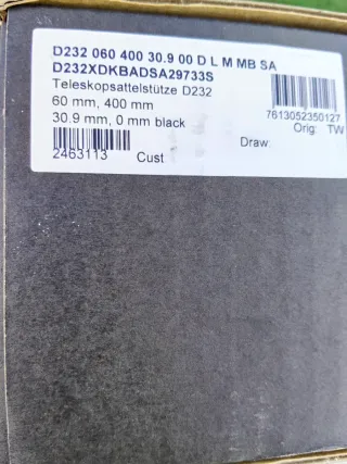 TIJA TELESCOPICA DT SWISS D232