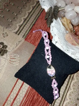 Pulsera de bolillo personalizada