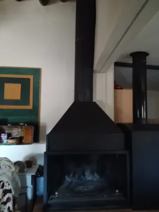 Chimenea Hierro 100cm + 4 Tubos 30cm de diametro y