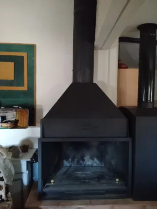 Chimenea Hierro 100cm + 4 Tubos 30cm de diametro y