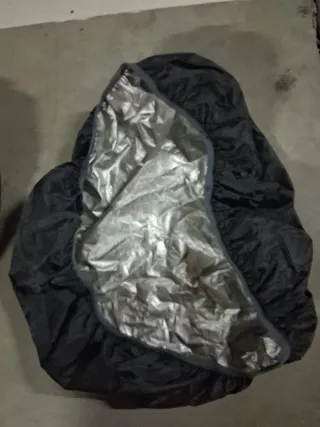 Funda impermeable mochila Quechua verde,