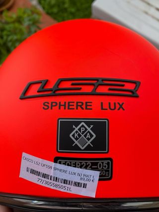 Casco Moto Scooter Naranja