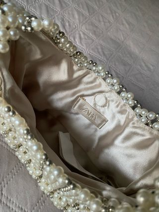 Bolso Zara perlas mujer