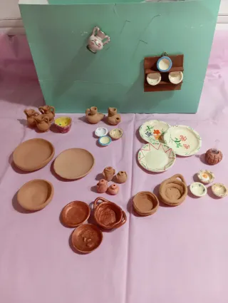 Miniature per presepe. Banco della terracotta