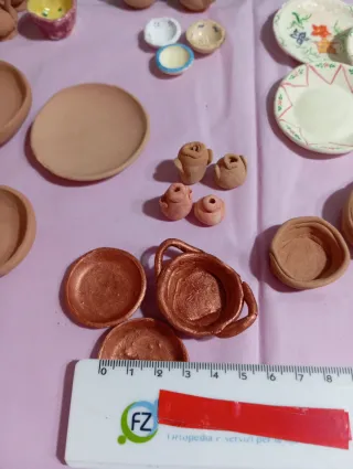 Miniature per presepe. Banco della terracotta