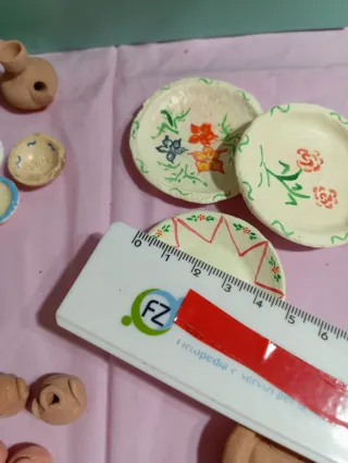 Miniature per presepe. Banco della terracotta